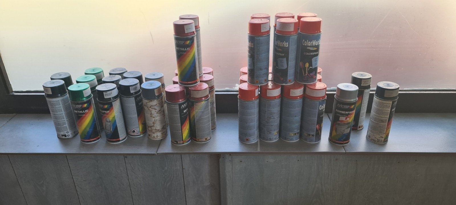 peinture aérosol, Enlèvement