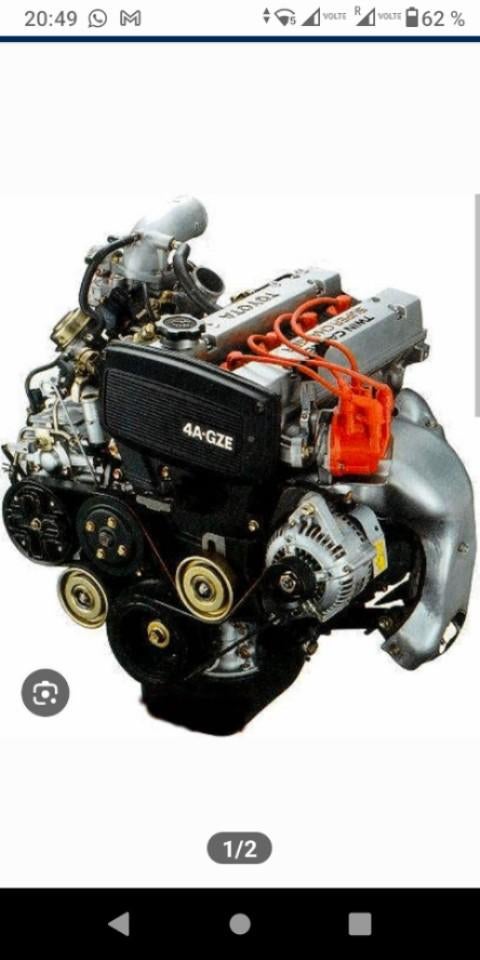 Te koop, complete TOYOTA 4AGZE-motor, Ophalen of Verzenden, Gebruikt, Toyota