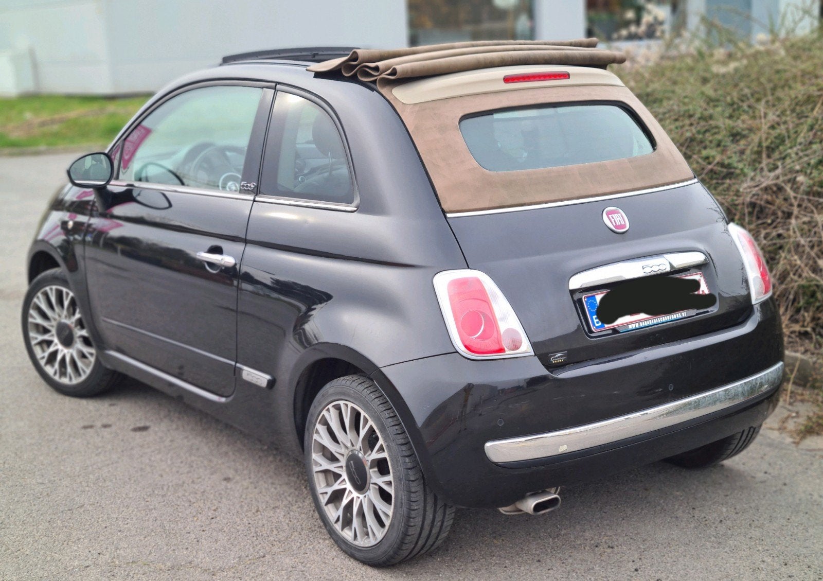 fiat 500 cabrio 12benz 2014.170mkm cuir rouge 4500€, Autos, Cuir, Euro 5, Achat, Cabriolet