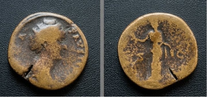DIVA FAUSTINA ROMEINSE DUPONDIUS, Timbres & Monnaies, Monnaies | Europe | Monnaies non-euro, Envoi, Italie, Monnaie en vrac