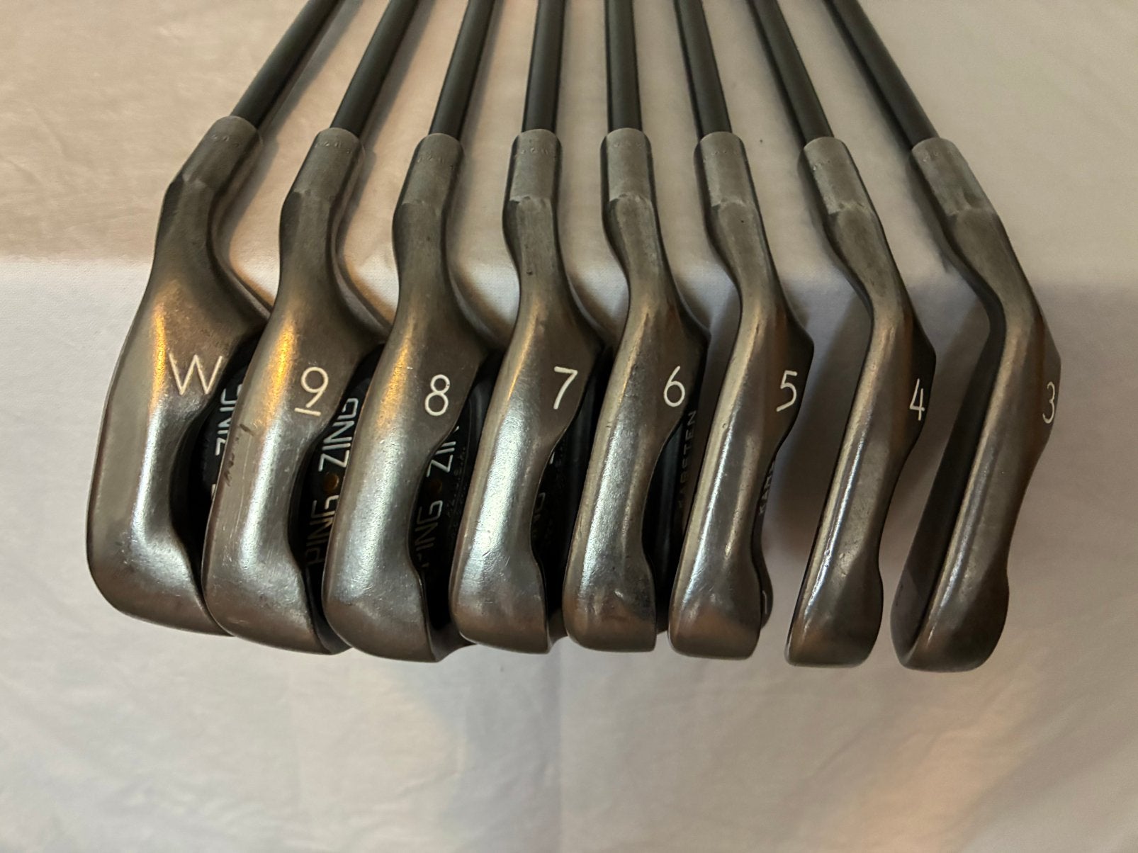 Vintage ping zing karsten irons orange dot  3-pw, Ophalen, Gebruikt, Ping