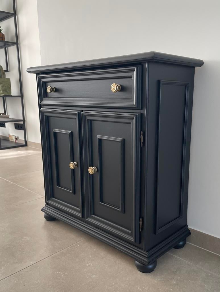 Zwart kastje met ‘gouden’ accenten, Enlèvement, Comme neuf