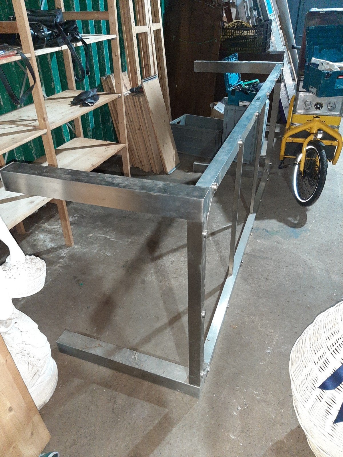 inox onderstel tafel, Huis en Inrichting, Ophalen