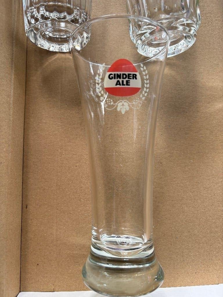 Ginder Ale - grand verre, Collections, Marques de bière, Enlèvement ou Envoi, Utilisé, Verre ou Verres, Autres marques