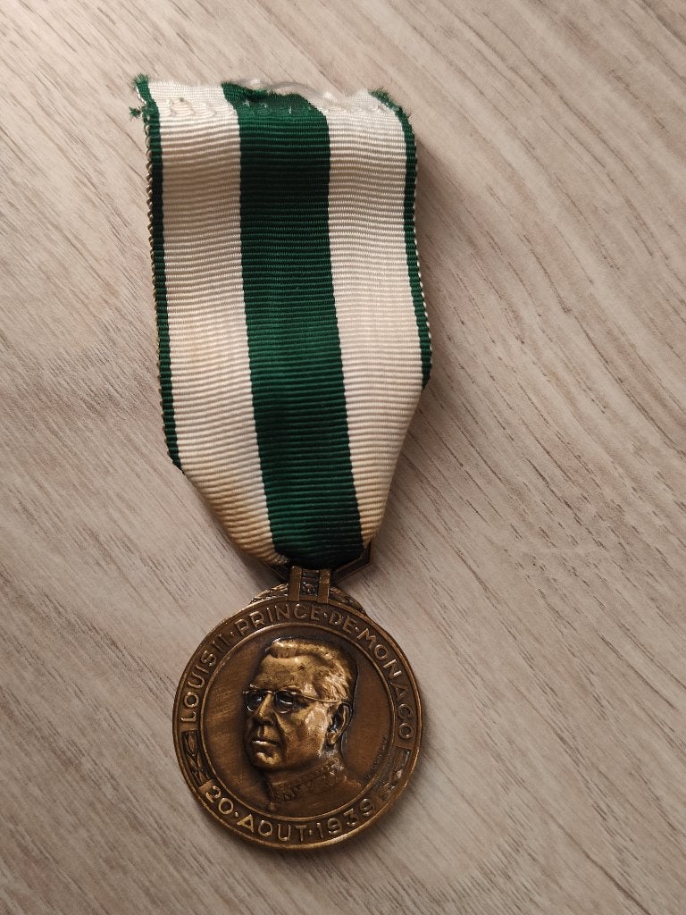 Médaille Monaco de l'Education Physique et des Sports, Collections, Objets militaires | Général, Enlèvement ou Envoi