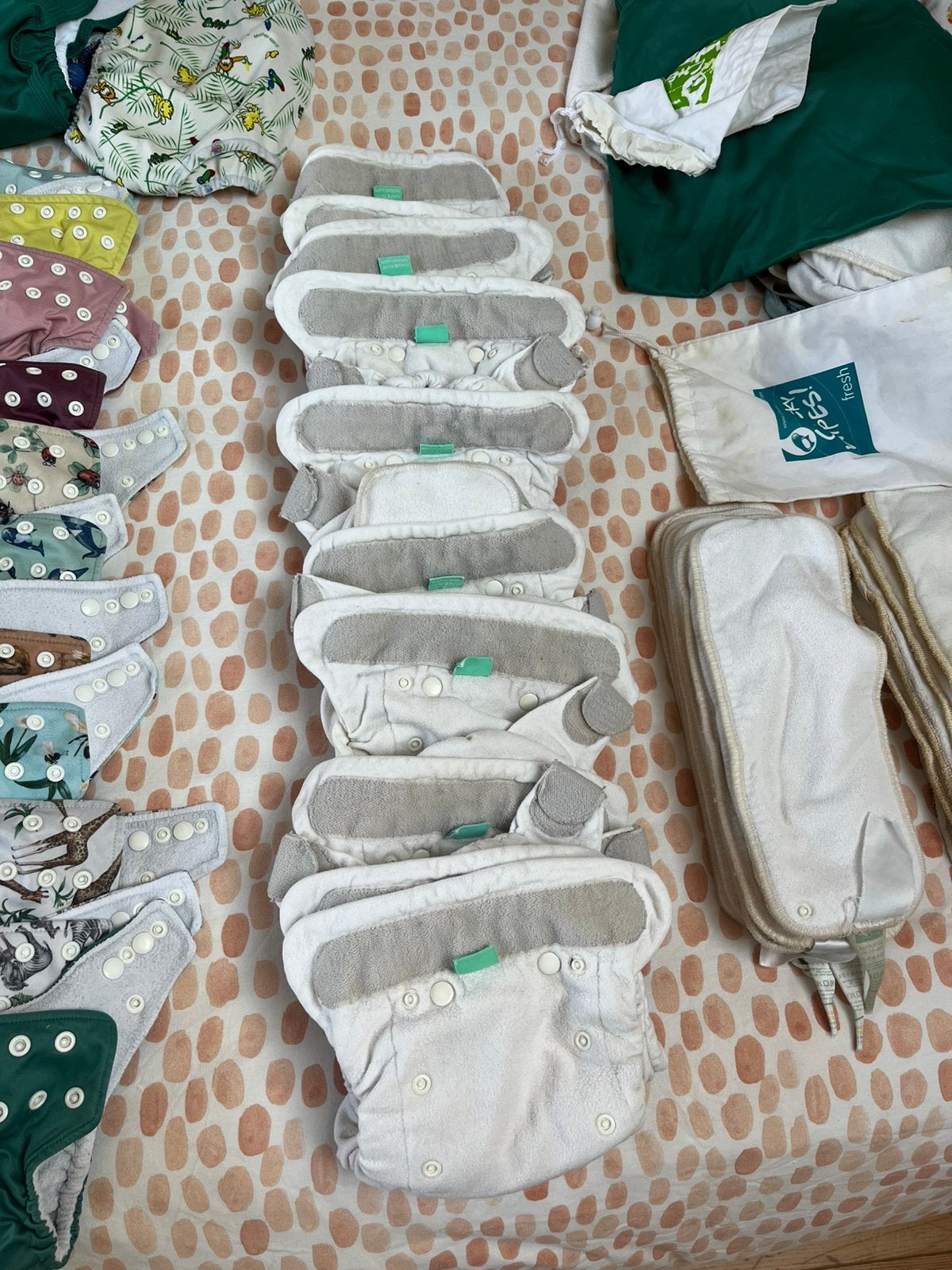 Compleet pakket wasbare luiers, Kinderen en Baby's, Babykleding | Overige, Gebruikt, Ophalen