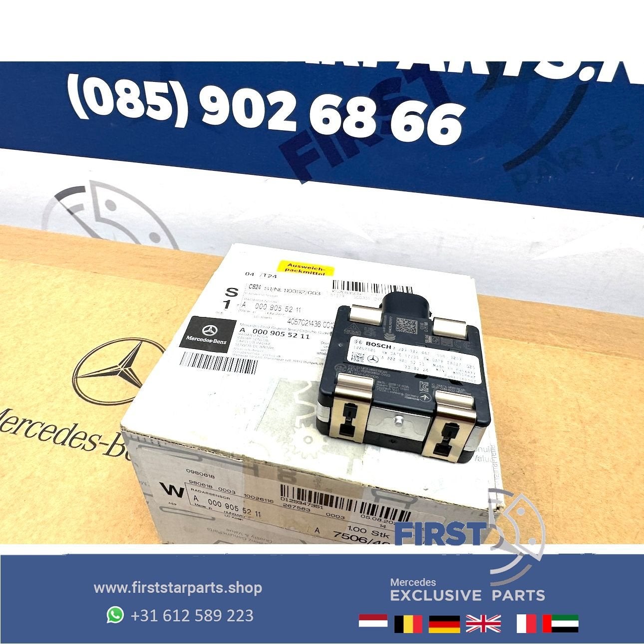 W177 C118 H247 X247 W247 afstand radar sensor A0009055211 Me, Utilisé, -, -, Enlèvement ou Envoi