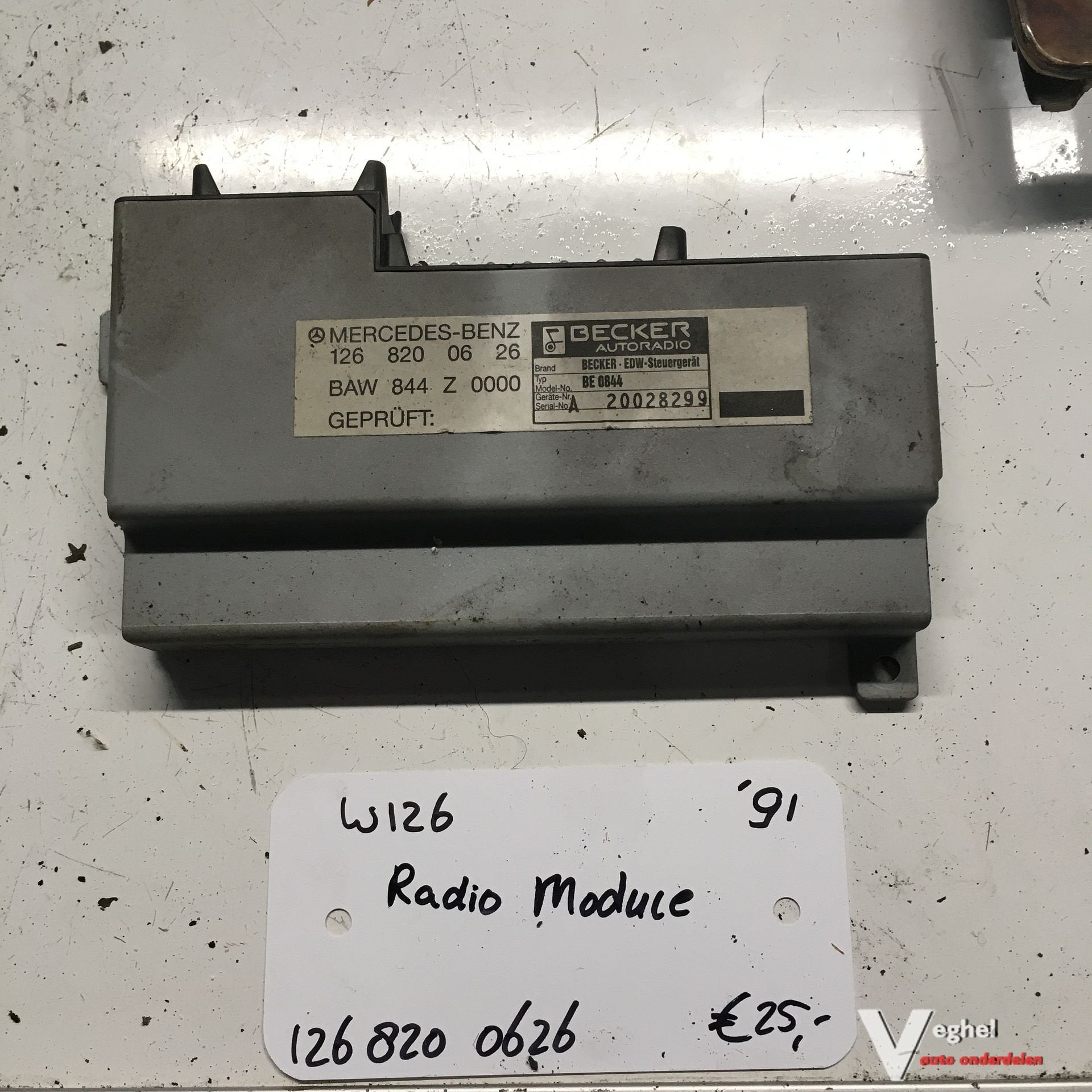 Mercedes W126 1991  Radio Relais /Module   126 820 0626, Gebruikt, -, -, Ophalen of Verzenden