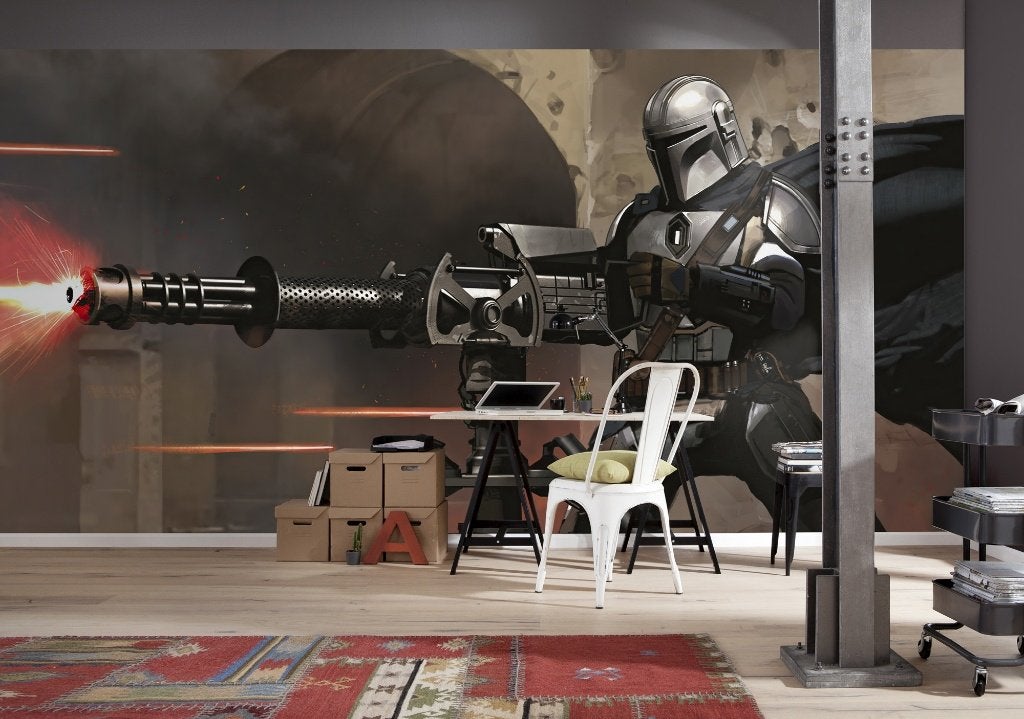 Star Wars Vlies Behang - 500x250 cm - Mandalorian Blaster, Envoi, Neuf, Décoration murale