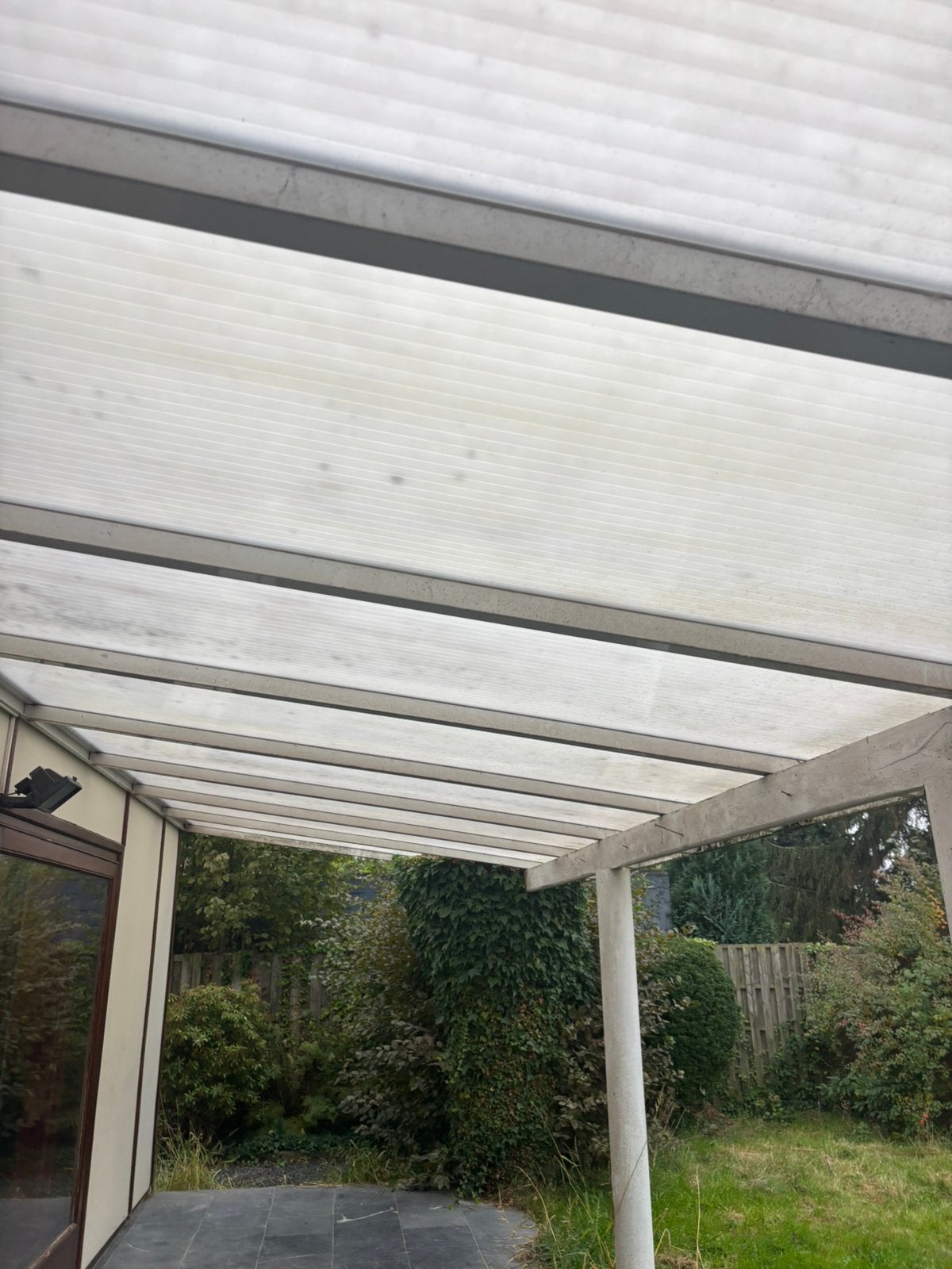 Gratis overkapping + profiel, Tuin en Terras, Ophalen, Zo goed als nieuw