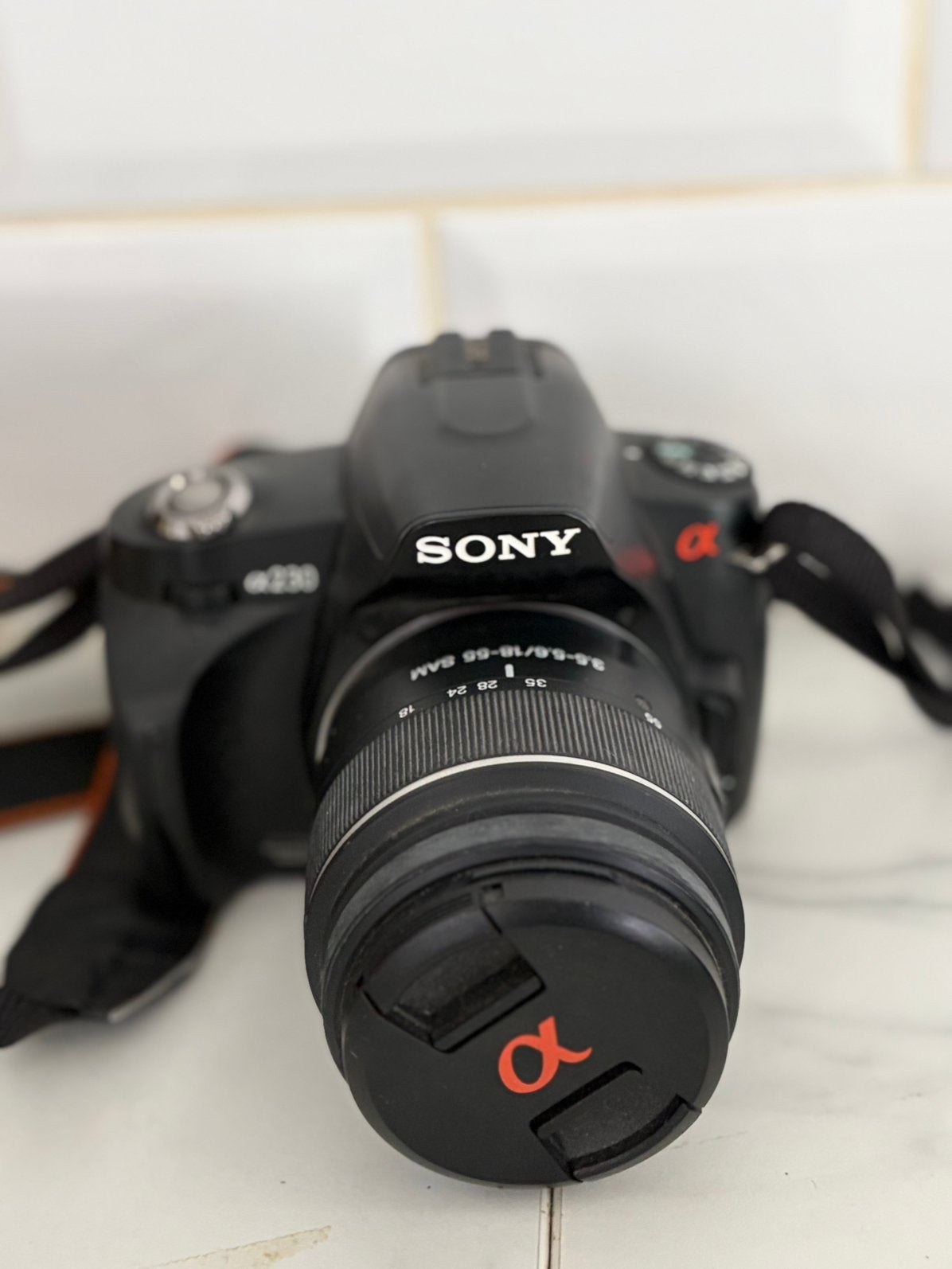 Sony Alpha DSLR-A230, Ophalen, Gebruikt, Spiegelreflex, Accu