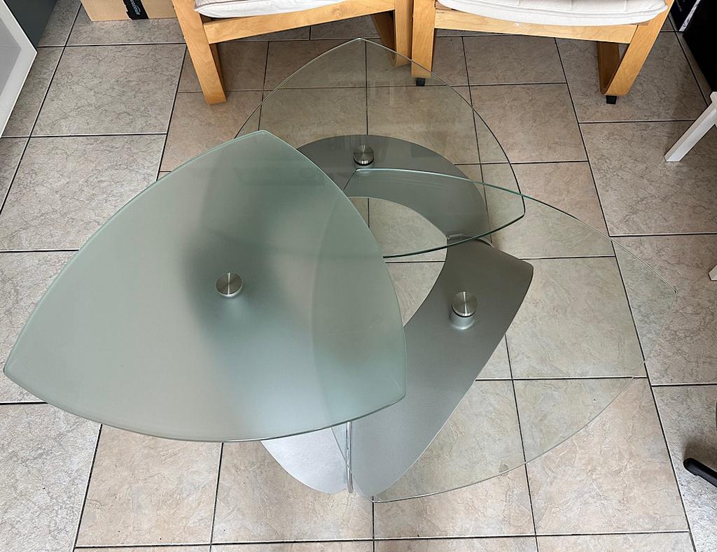 Tafel in de woonkamer, Huis en Inrichting, Ophalen, Zo goed als nieuw, Glas