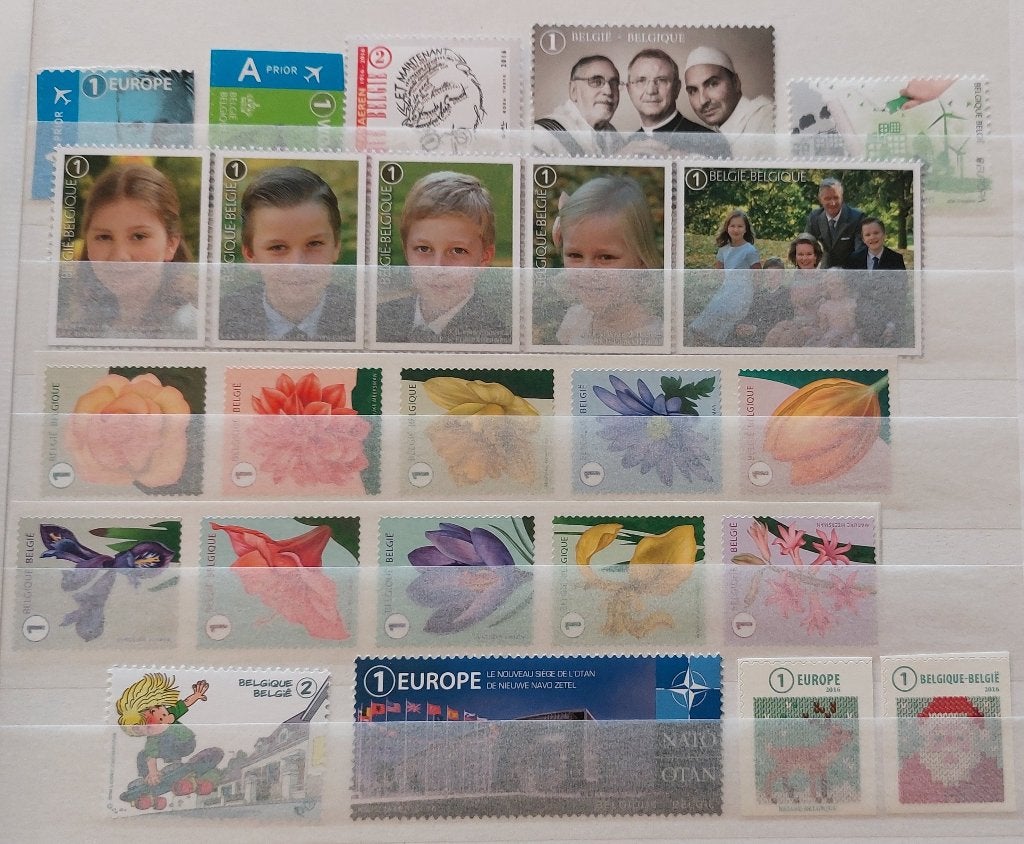 België: Jaargang 2016, Postzegels en Munten, Orginele gom, Ophalen of Verzenden, Zonder stempel, Postfris