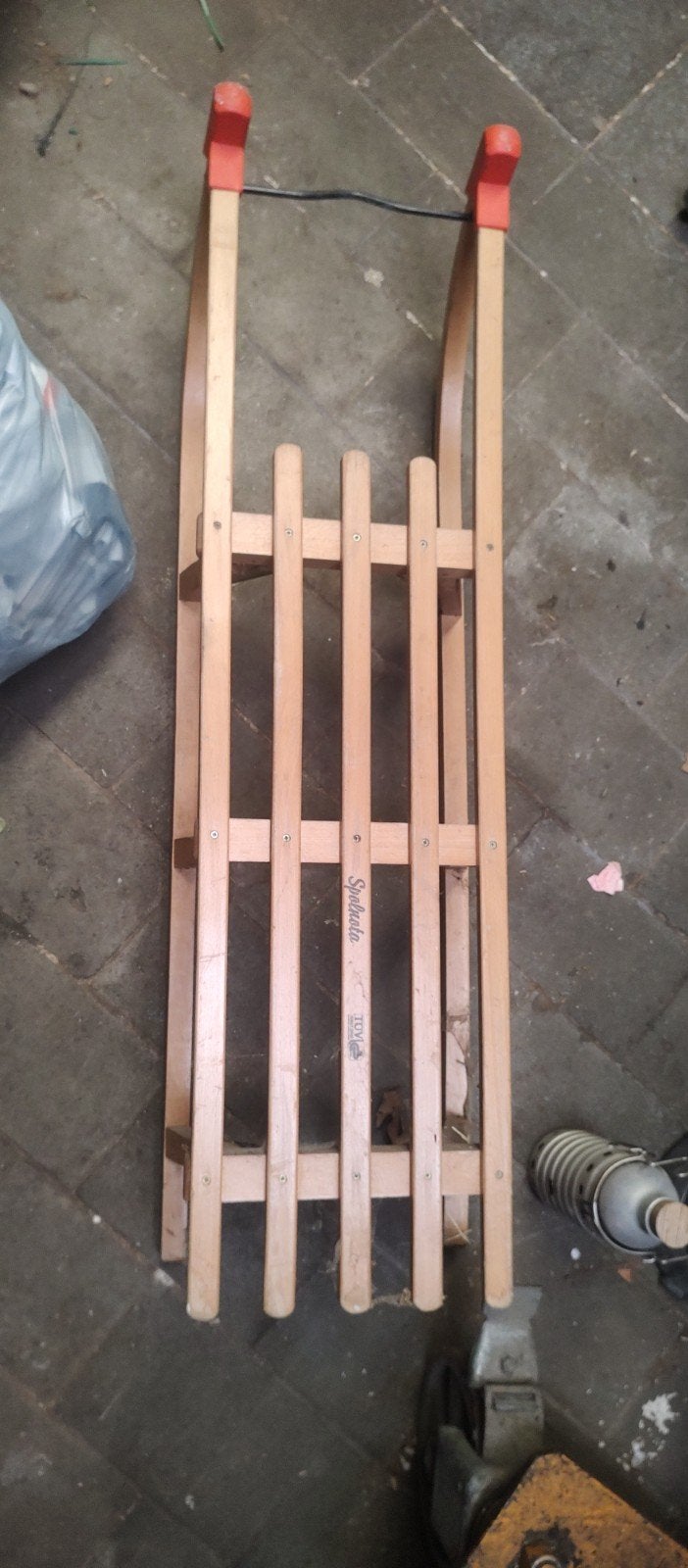 Houten slede voor wintersport, Ophalen of Verzenden