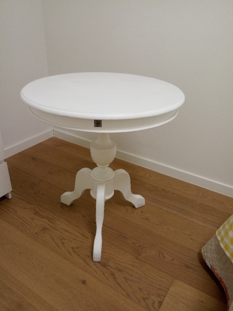 rond tafeltje Riviera Maison vaste prijs, Huis en Inrichting, Ophalen, Gebruikt, 55 tot 75 cm, 60 cm of meer