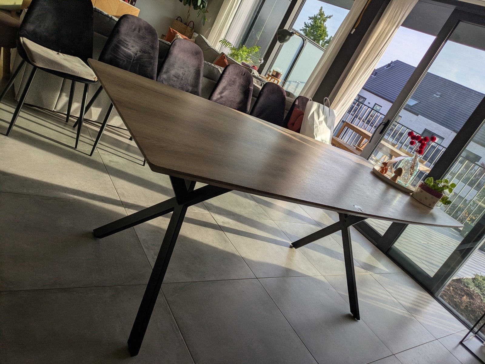 Table à manger pour 6 personnes, 150 à 200 cm, Carré, Enlèvement, Utilisé