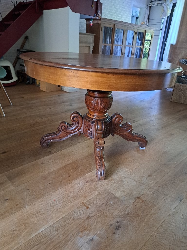 Ronde eettafel, uitschuifbaar, 100 à 150 cm, Cinq personnes ou plus, Rond, 100 à 150 cm
