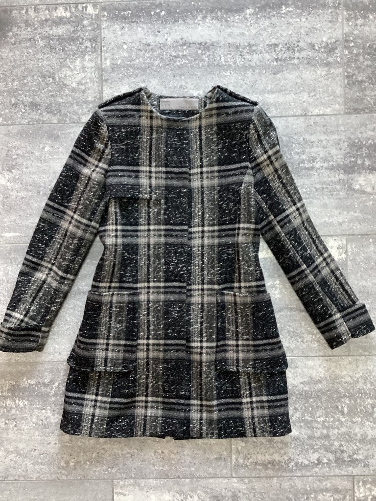 Geruite mantel Zara 38/40, Kleding | Dames, Maat 38/40 (M), Zara, Ophalen of Verzenden, Zo goed als nieuw