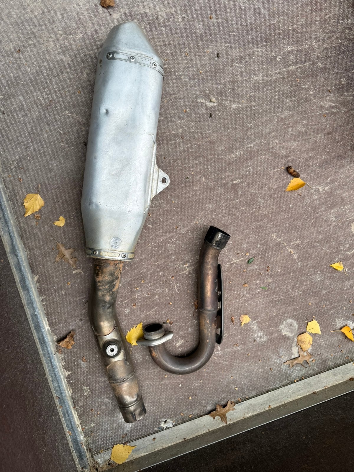 2016 Suzuki rmz 250 originele uitlaat te koop, Ophalen of Verzenden, Gebruikt