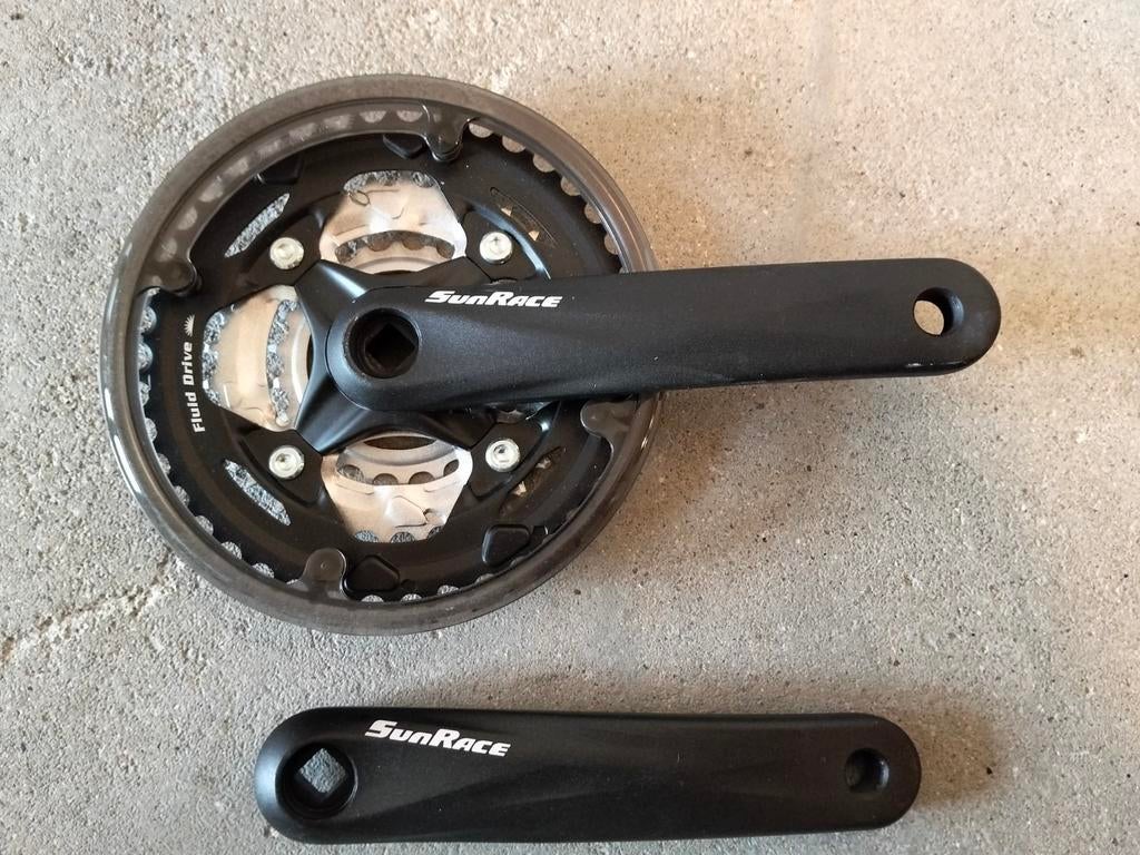 Sunrace 3v crankstel., Ophalen of Verzenden, Nieuw