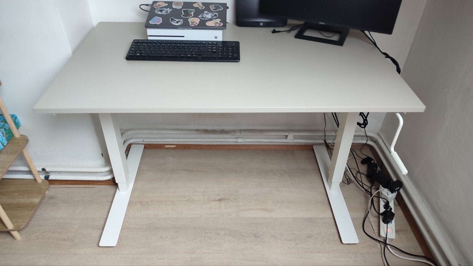 Ikea TROTTEN bureau zittend en staand, Huis en Inrichting, Ophalen, Zit-sta bureau, 120 cm, Spaanplaat of MDF