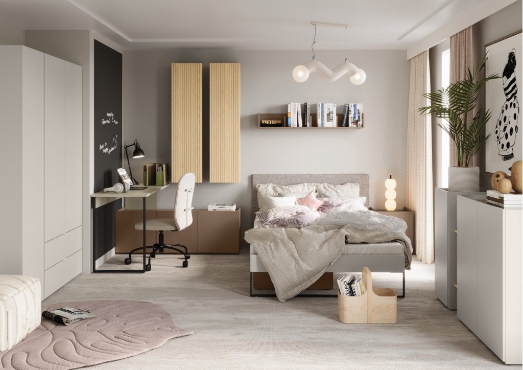 Sigma tienerkamer, zelf samen te stellen - Cashmere/truffel/
