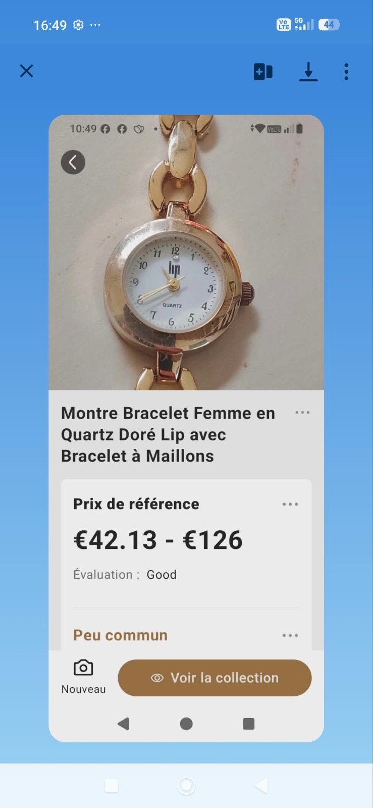 Montre, Enlèvement ou Envoi