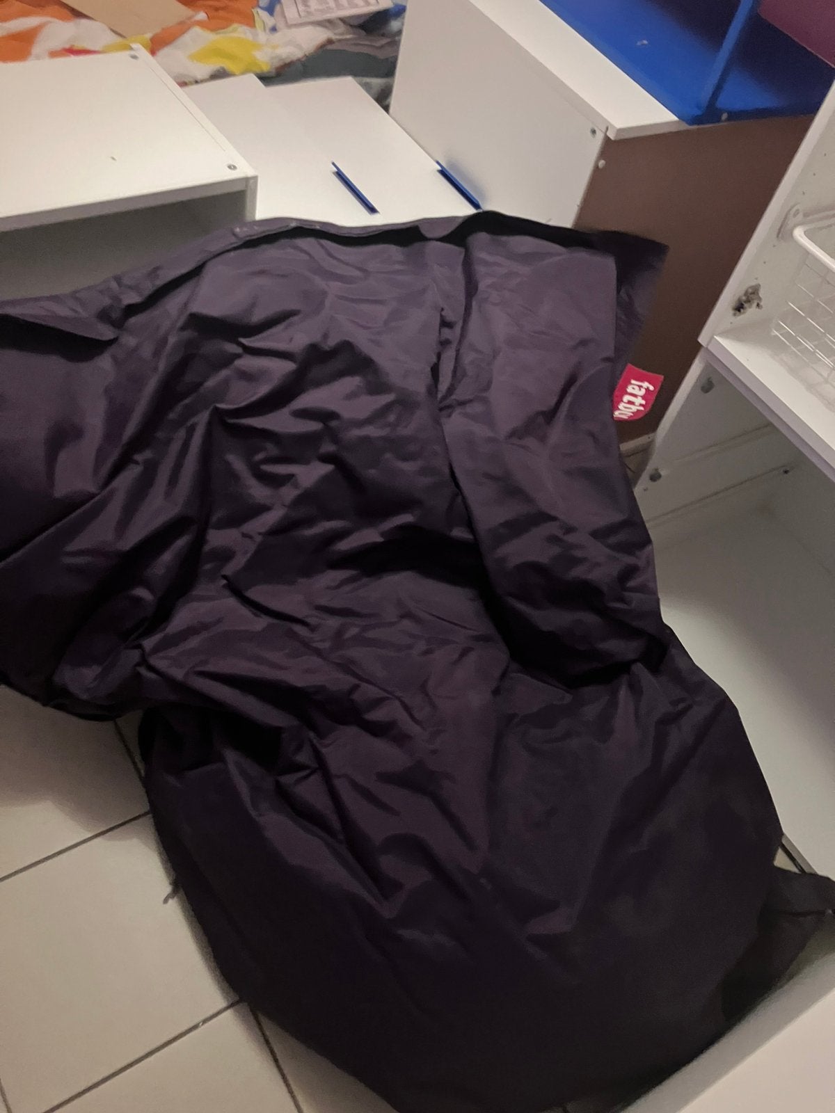 pouf Fatboy, Maison & Meubles, Sièges-poires, Enlèvement, Utilisé, Violet