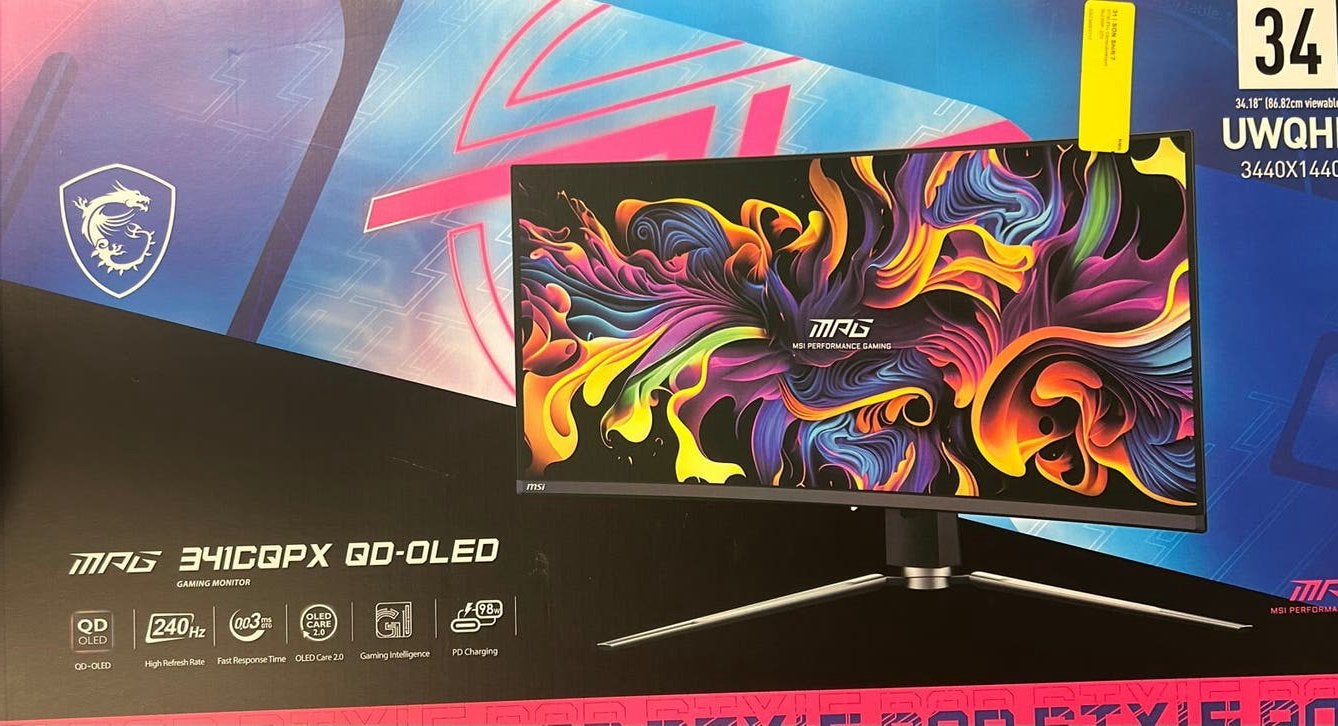 MSI MPG CQPX 341 QD-OLED 34”, Ophalen, Zo goed als nieuw