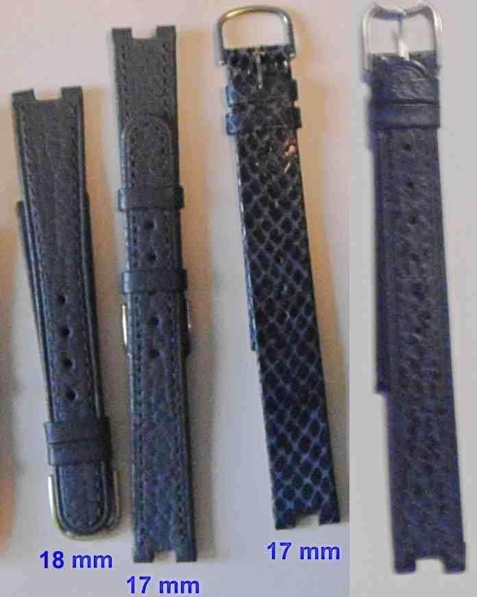 Bracelet Tissot cuir gris/noir/bleu foncé Rockwatch 17/18 mm, Bijoux, Sacs & Beauté, Bracelets, Enlèvement ou Envoi, Neuf, Autres couleurs