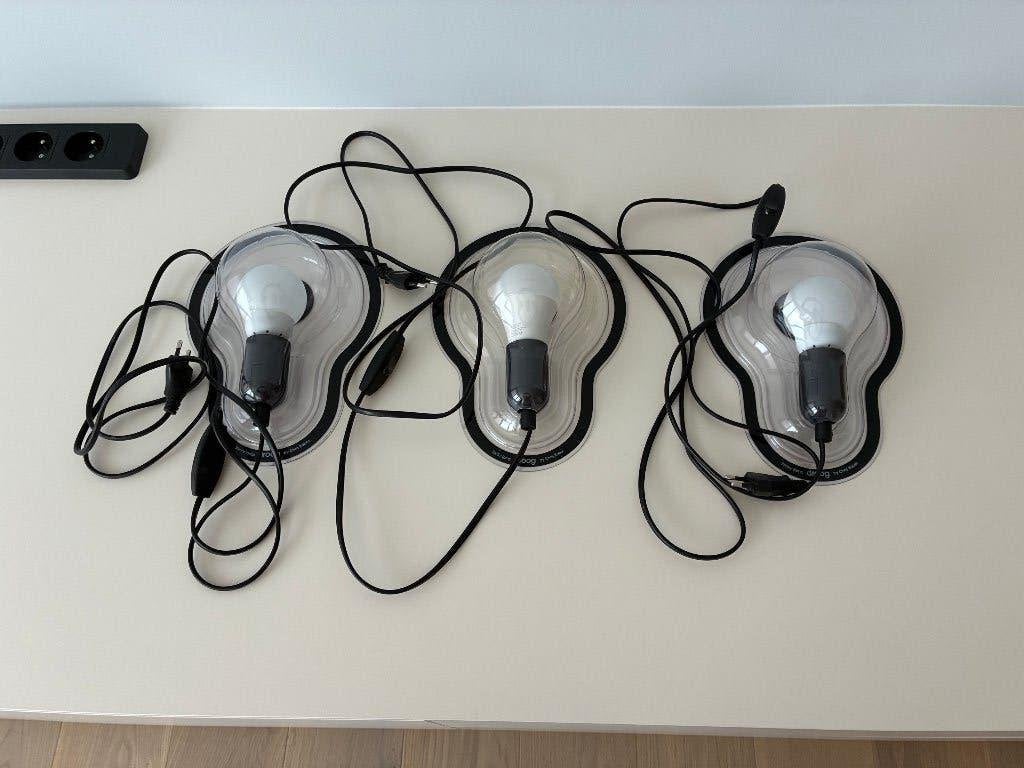 Lot de 3 appliques luminaires - Droog by Chris Kabel, Enlèvement ou Envoi, Applique murale, Utilisé, Autres matériaux