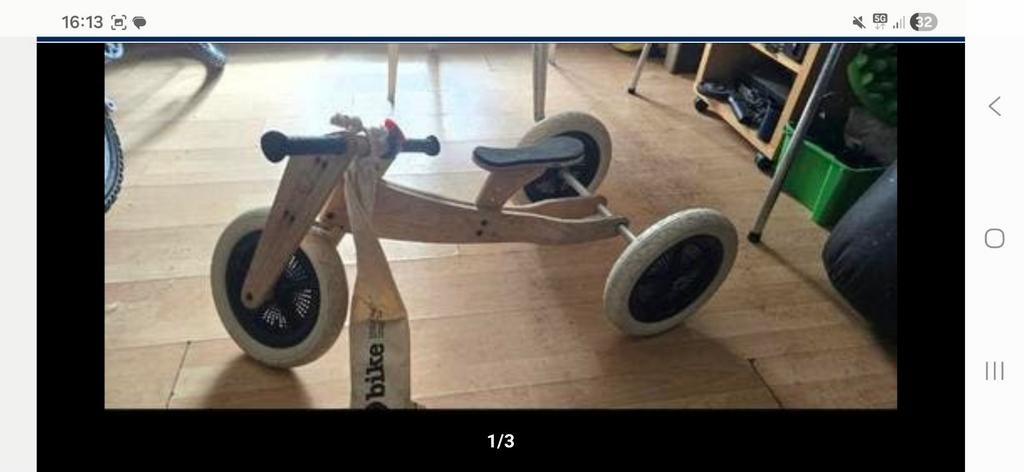 Kinderfiets, meisje, jongen, driewielig zonder pedaal  40 eu, Fietsen en Brommers