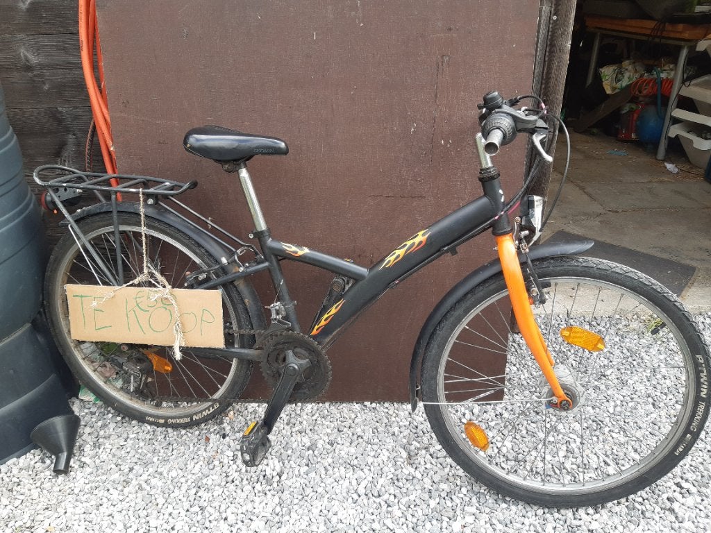 Jongensfiets 24 inch, Fietsen en Brommers, Ophalen, Velgrem, Versnellingen, Rockrider (Decathlon)