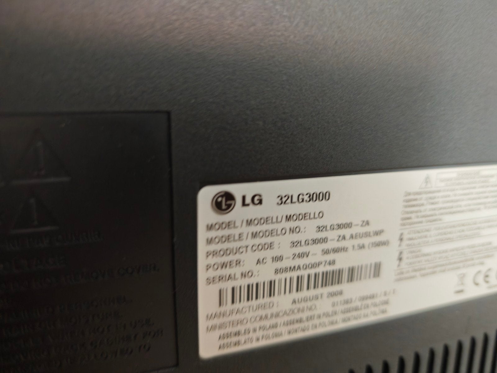 televisie LG 32lg3000, Audio, Tv en Foto, Ophalen, Gebruikt, LCD, LG