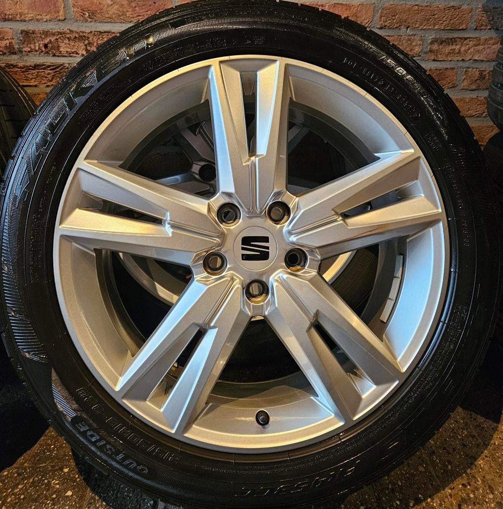 18 inch Seat Ateca FR Velgenset 5x112 Falken 215-50R18 4-5mm, Ophalen