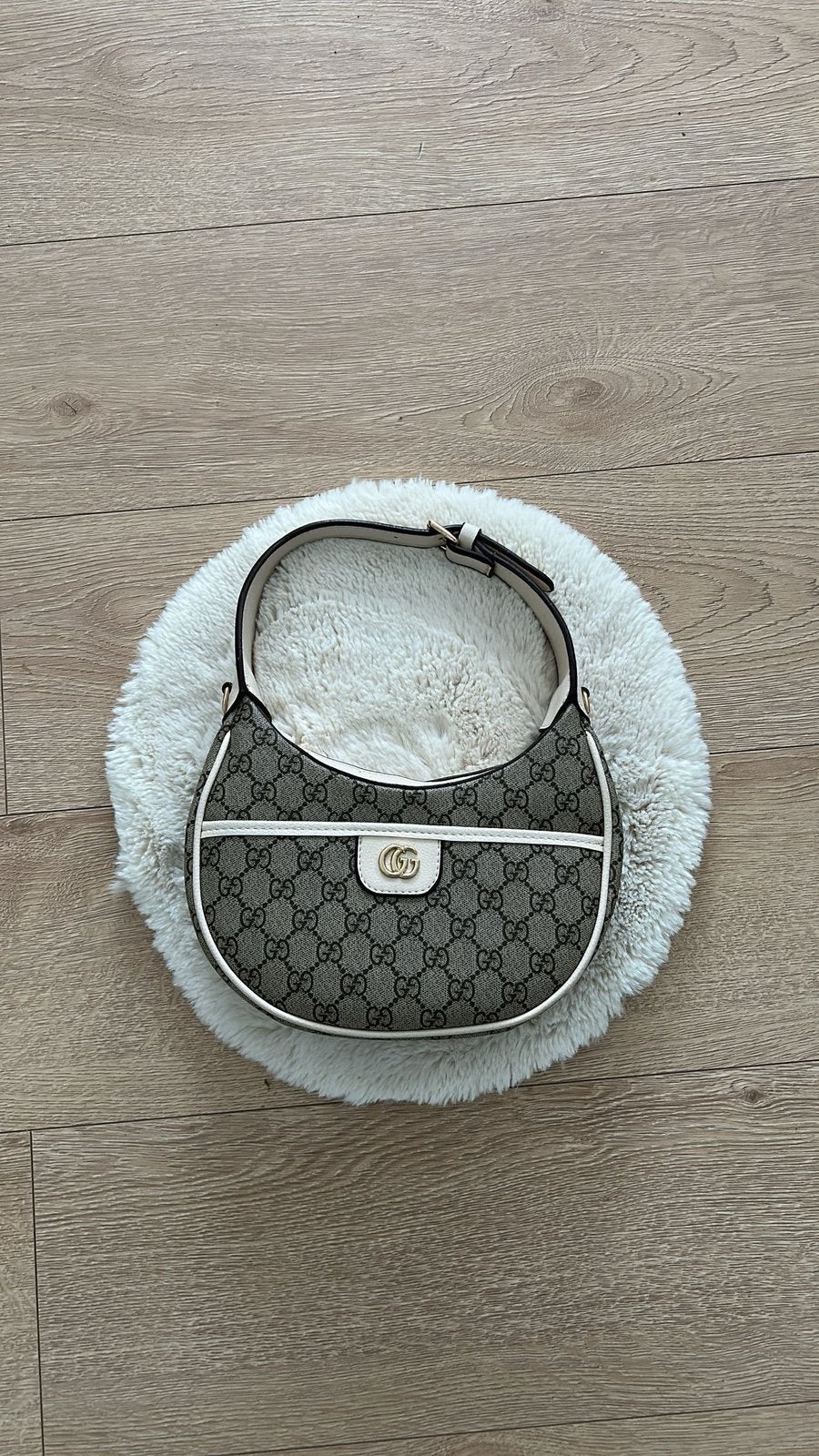 Gucci handtas, Ophalen, Zo goed als nieuw, Beige, Handtas