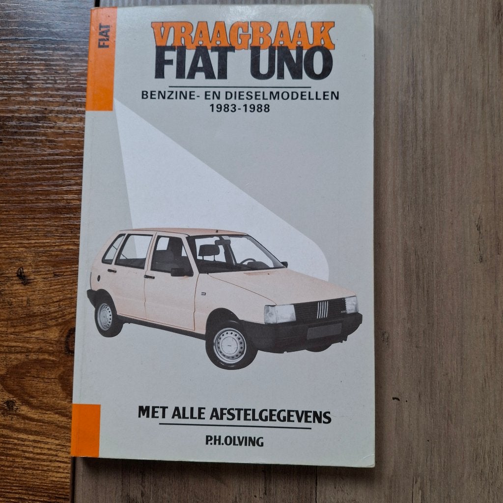 VRAAGBAAK   FIAT UNO, Boeken, Nieuw, Ophalen of Verzenden, Overige merken, P.H.Olving