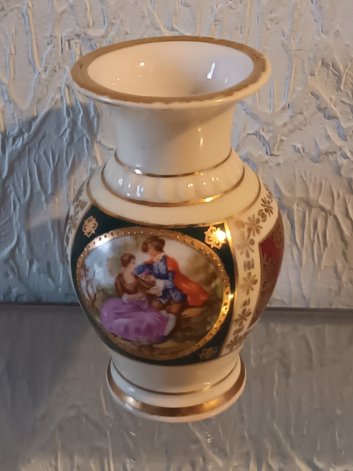 Vintage miniatuur vaasje 8 cm JWK Jozef Kuba, Ophalen of Verzenden