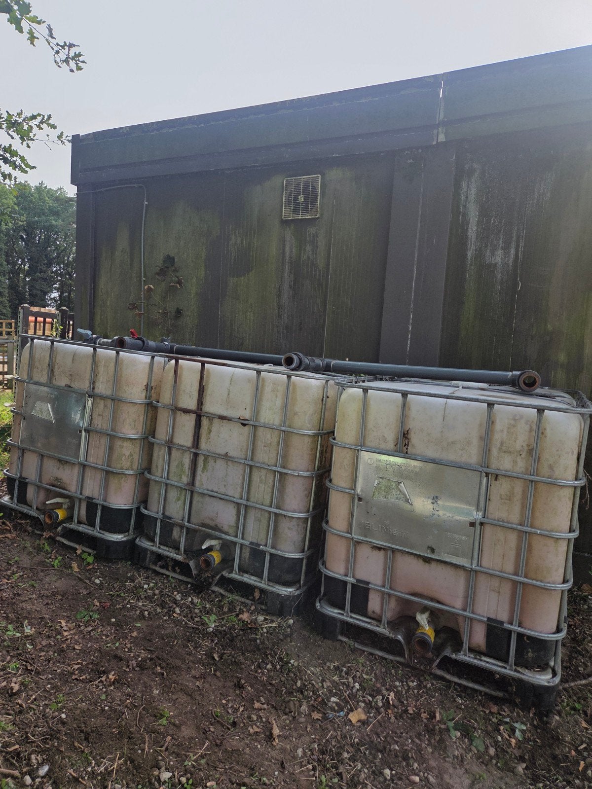 watervaten 1000l, Ophalen
