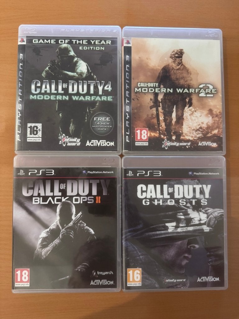 Call of Duty PS3-pakket - 4 games, 1 joueur, À partir de 18 ans, Aventure et Action, Enlèvement