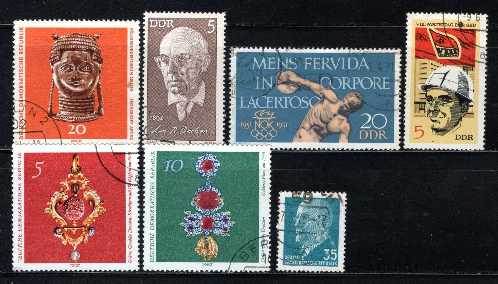 DDR Lot 1971 gestempeld, Verzenden, DDR, Gestempeld