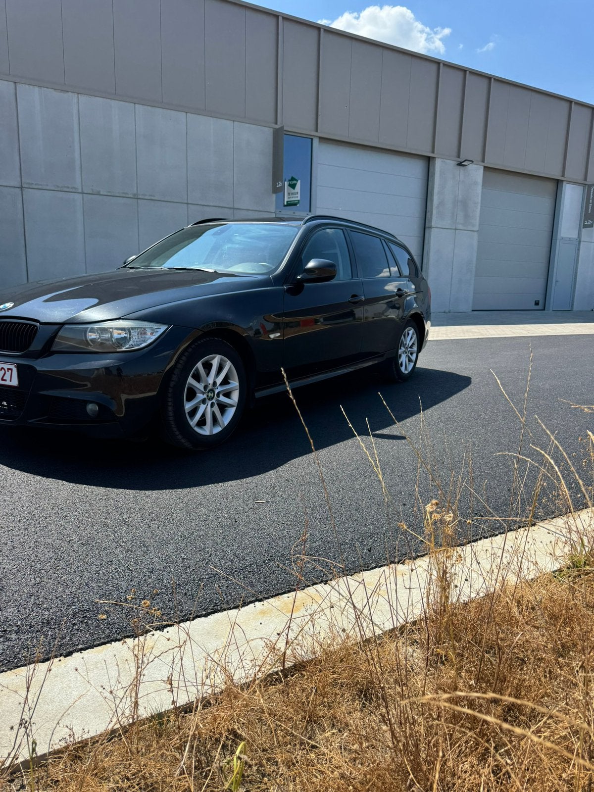 Bmw e91 318d, Auto's, Euro 5, Achterwielaandrijving, Zwart, Leder
