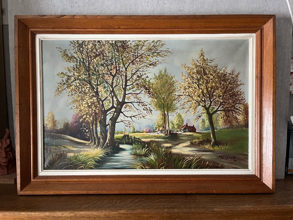 Mooie landschap Schilderij, Antiek en Kunst, Ophalen