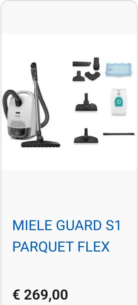 Nieuwe stofzuiger miele, Electroménager, Aspirateurs, Neuf, Aspirateur traîneau, Miele, Moins de 1 200 watts, Convient aux sols durs