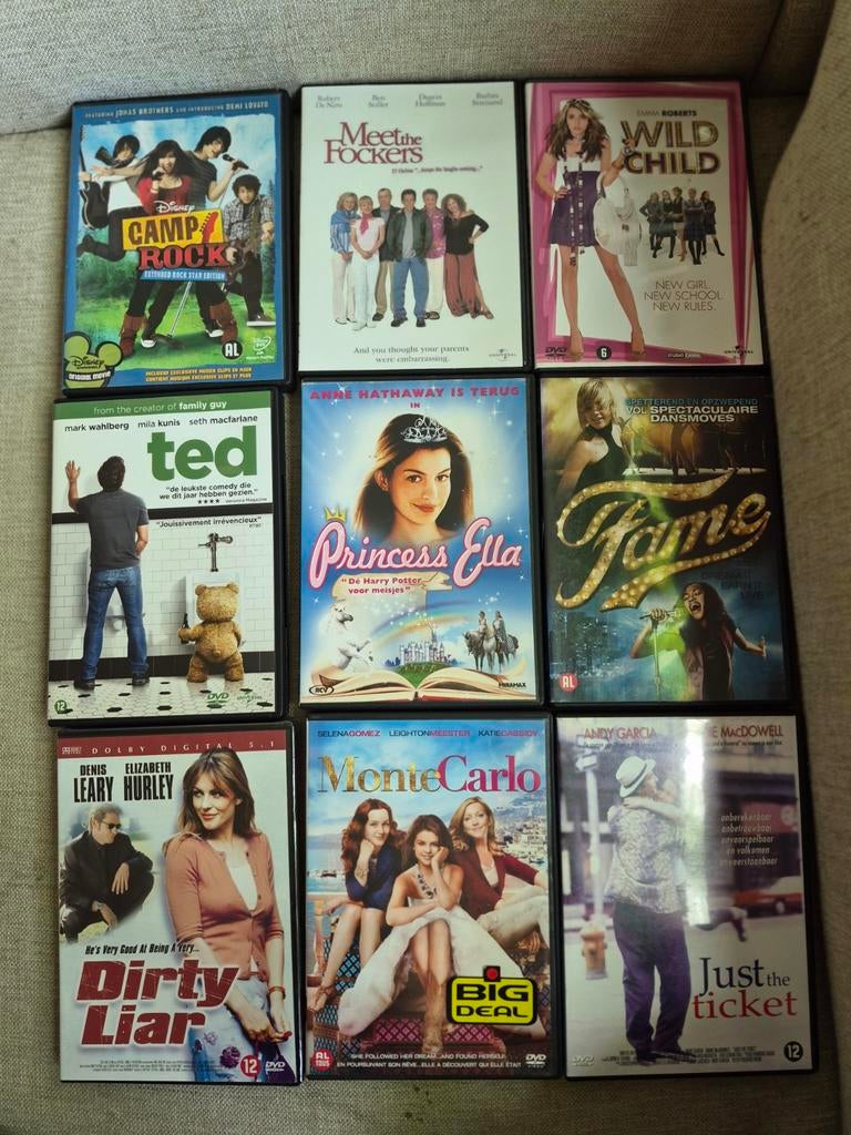 9 dvd's Ted, Princess Ella, Dirty Liar etc, Ophalen