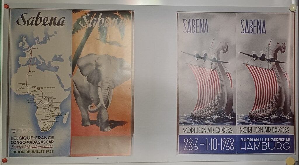 Affiche originale de Sabena Belgique-France-Congo/Northern, Enlèvement ou Envoi, Comme neuf