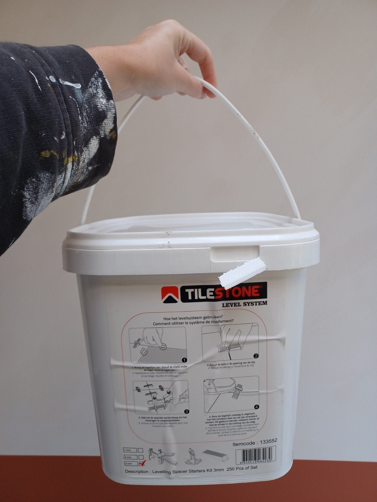 Tilestone level system 3mm, Enlèvement