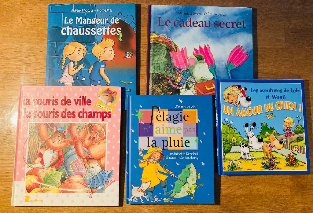 5 jolis livres à raconter ou pour lecteurs débutants, Enlèvement ou Envoi, Comme neuf, Fiction général