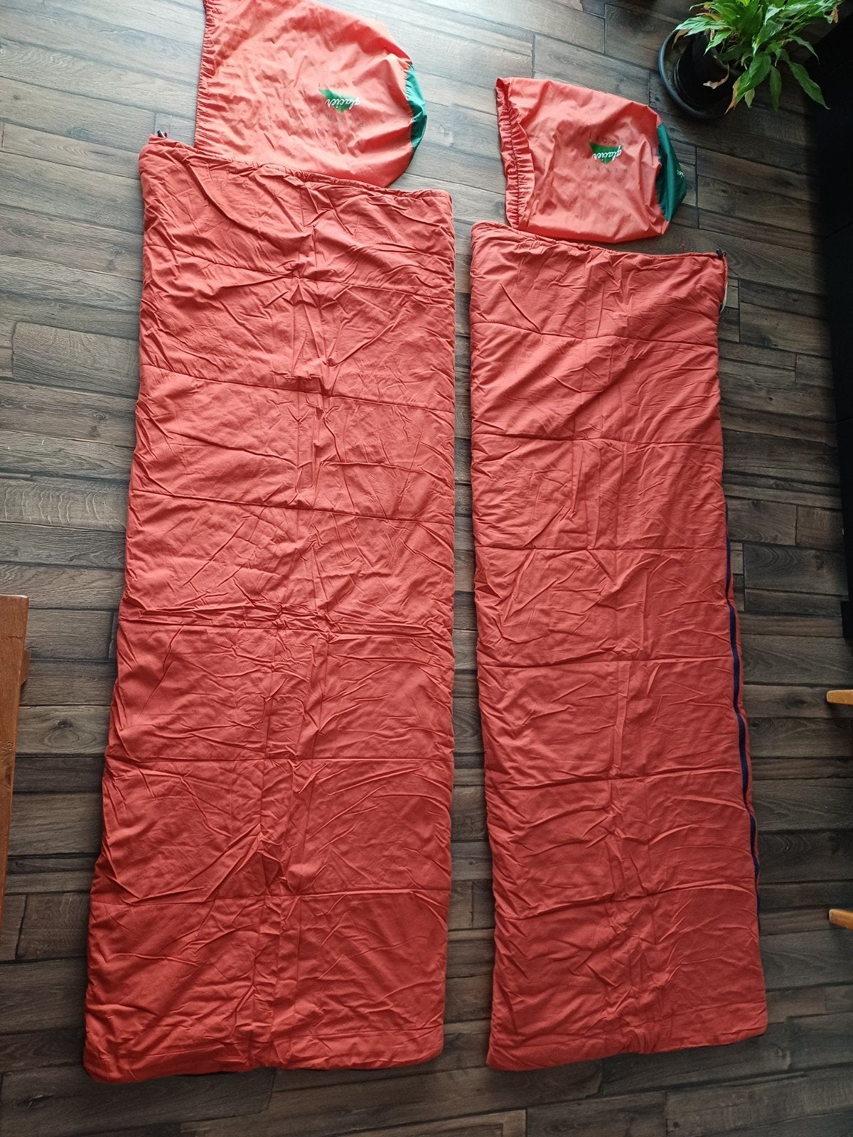 2x Luxe Katoenen Perry Glacier Sport Slaapzakken, Caravans en Kamperen, Slaapzakken, Ophalen, Zo goed als nieuw