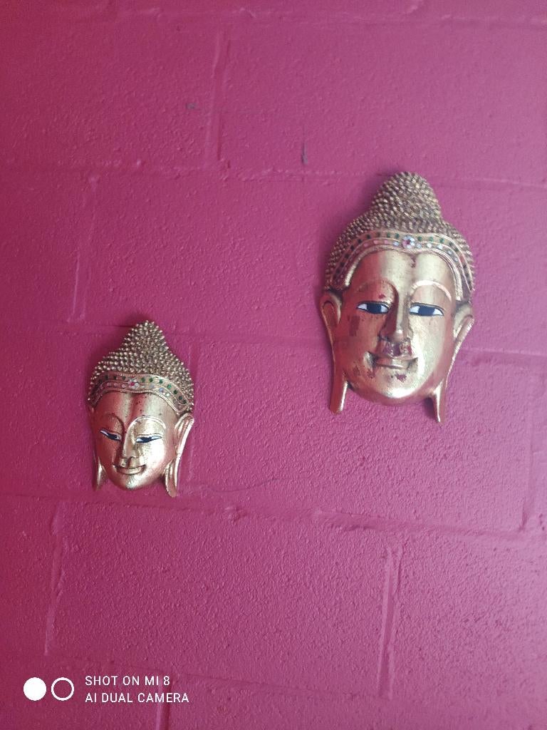 Boeddha hoofden, Antiek en Kunst, Ophalen of Verzenden